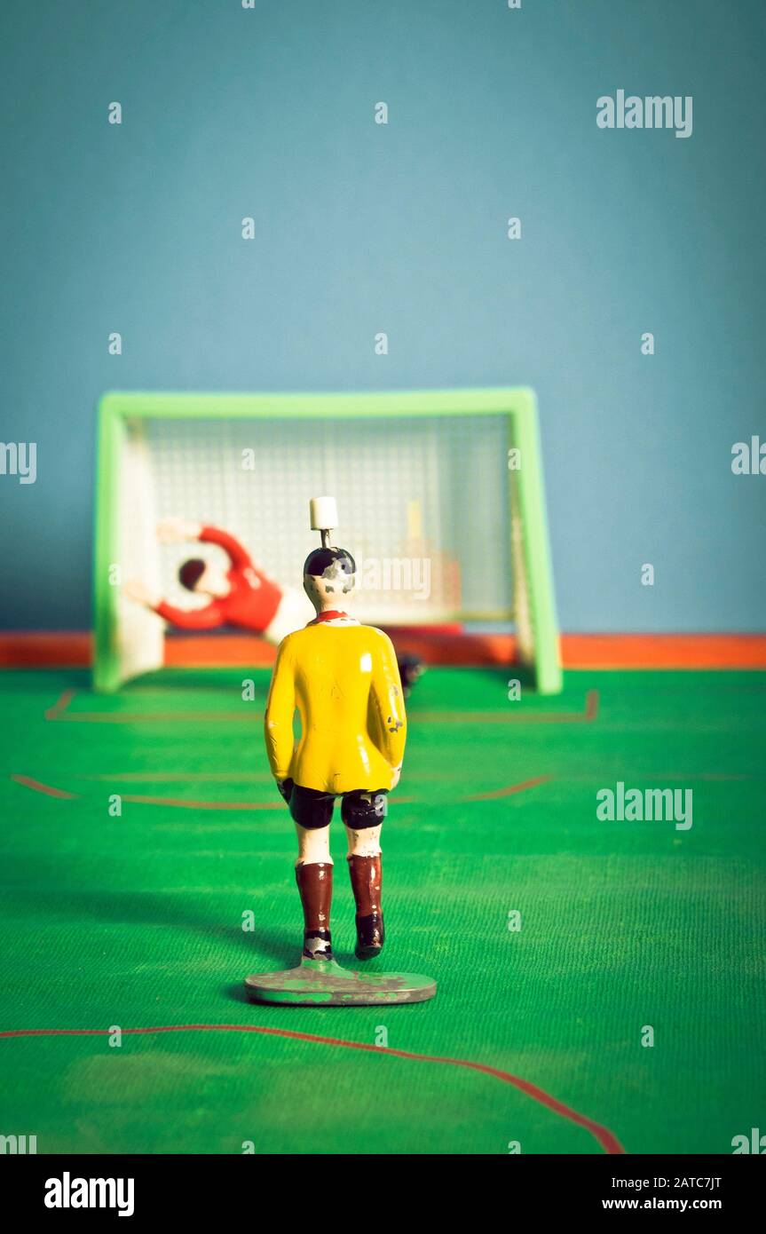 Tip Kick Vintage Football Table Game Stock Photo Alamy