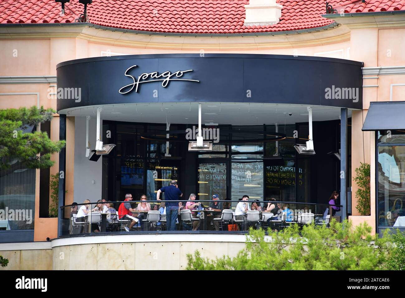 Las Vegas NV, USA 100318 Spago at Bellagio is a revolutionary restaurant known for its service