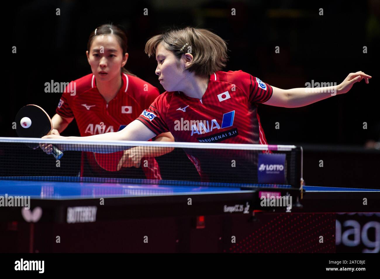 Magdeburg, Germany. 01st Feb, 2020. Table tennis German Open, women