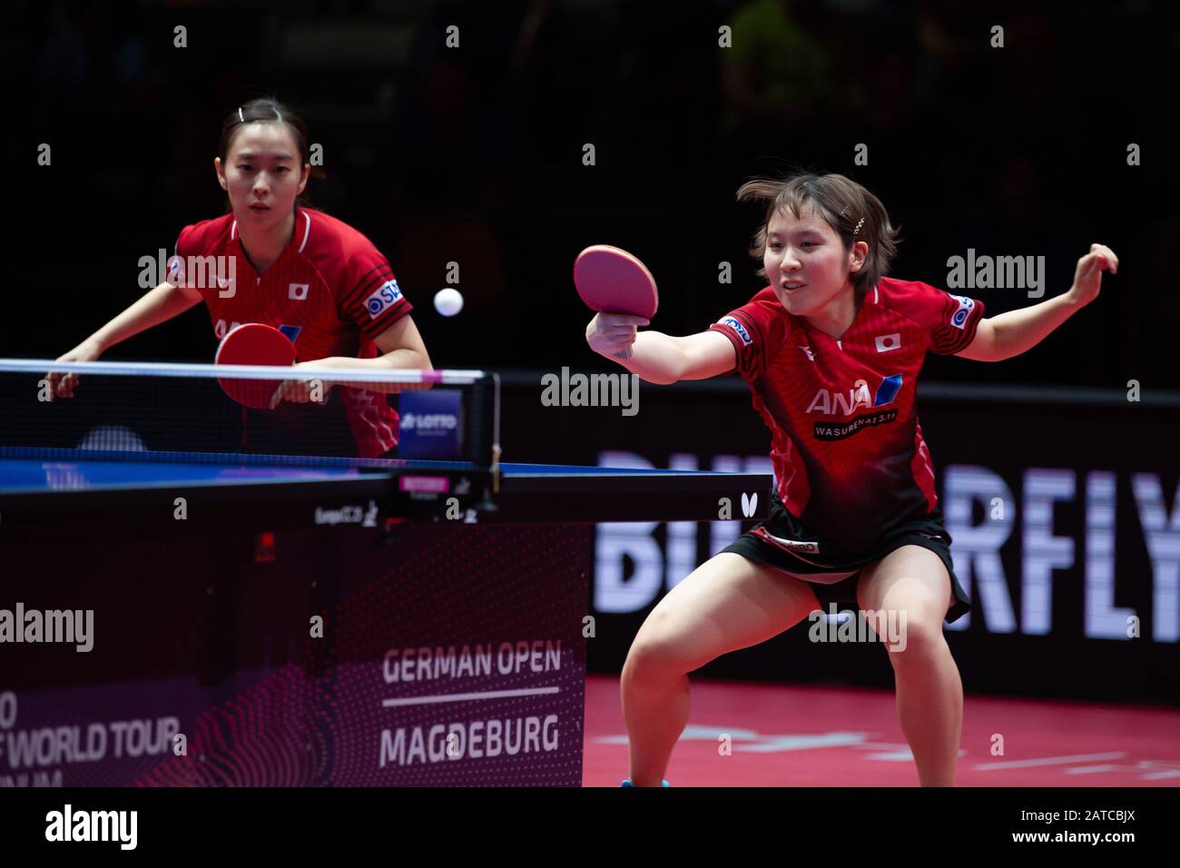 Magdeburg, Germany. 01st Feb, 2020. Table tennis German Open, women