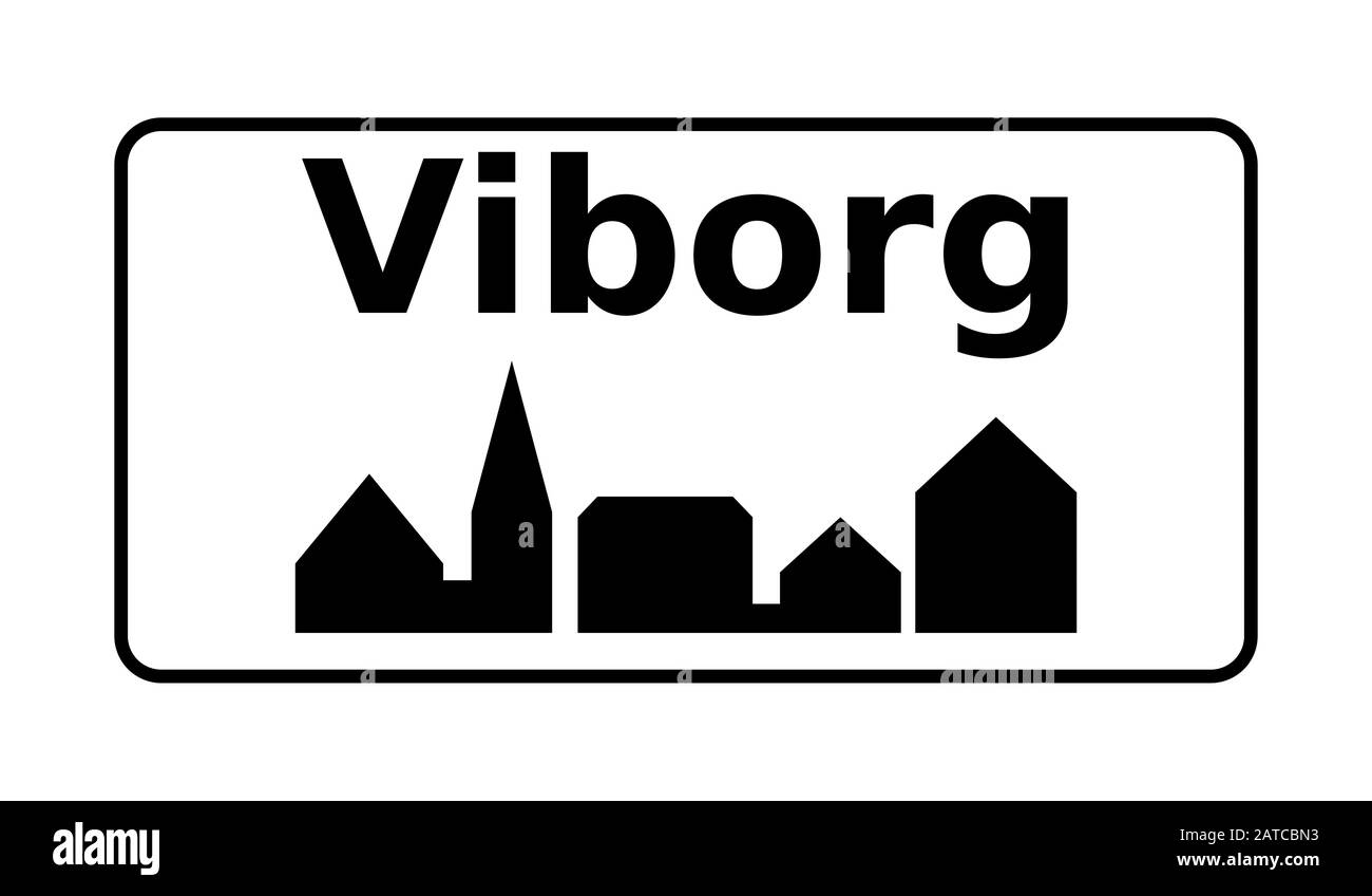 city road sign in Denmark Stock Photo Alamy