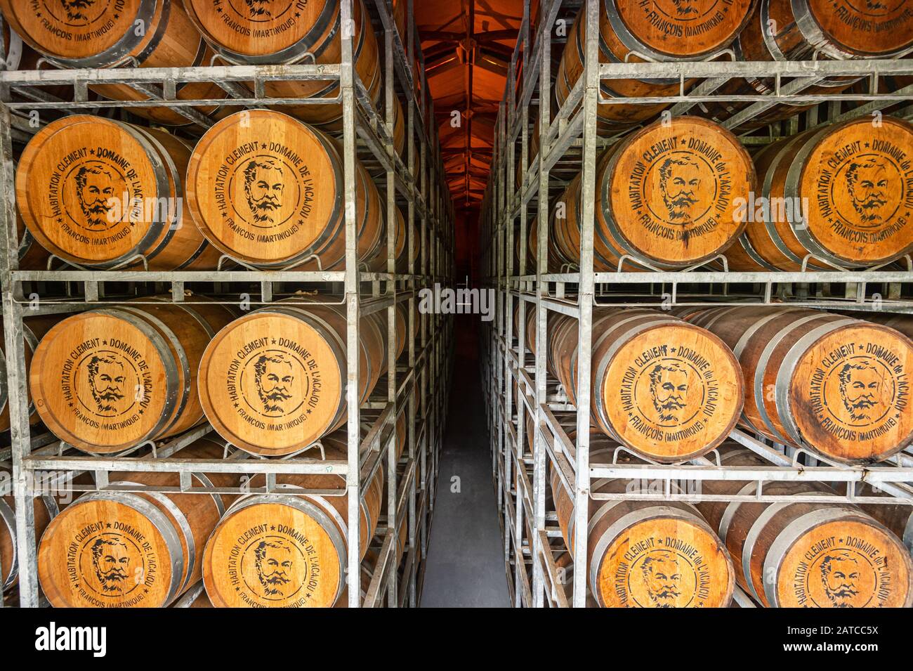 Martinique, France - 14 August 2019: Rum Distillery 'Habitation Clement' in Le Francois Stock Photo