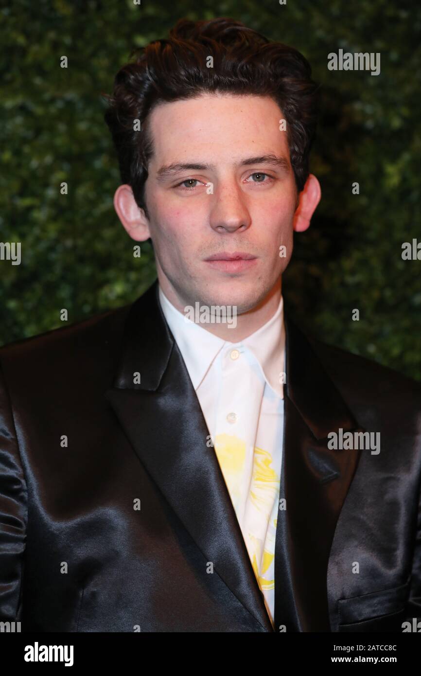 Josh O'Connor arriving at the Charles Finch and Chanel preBafta party