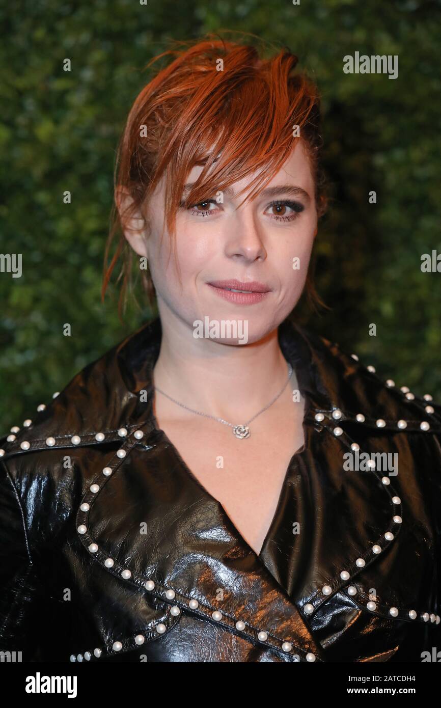 Jessie Buckley arriving at the Charles Finch and Chanel pre-Bafta party