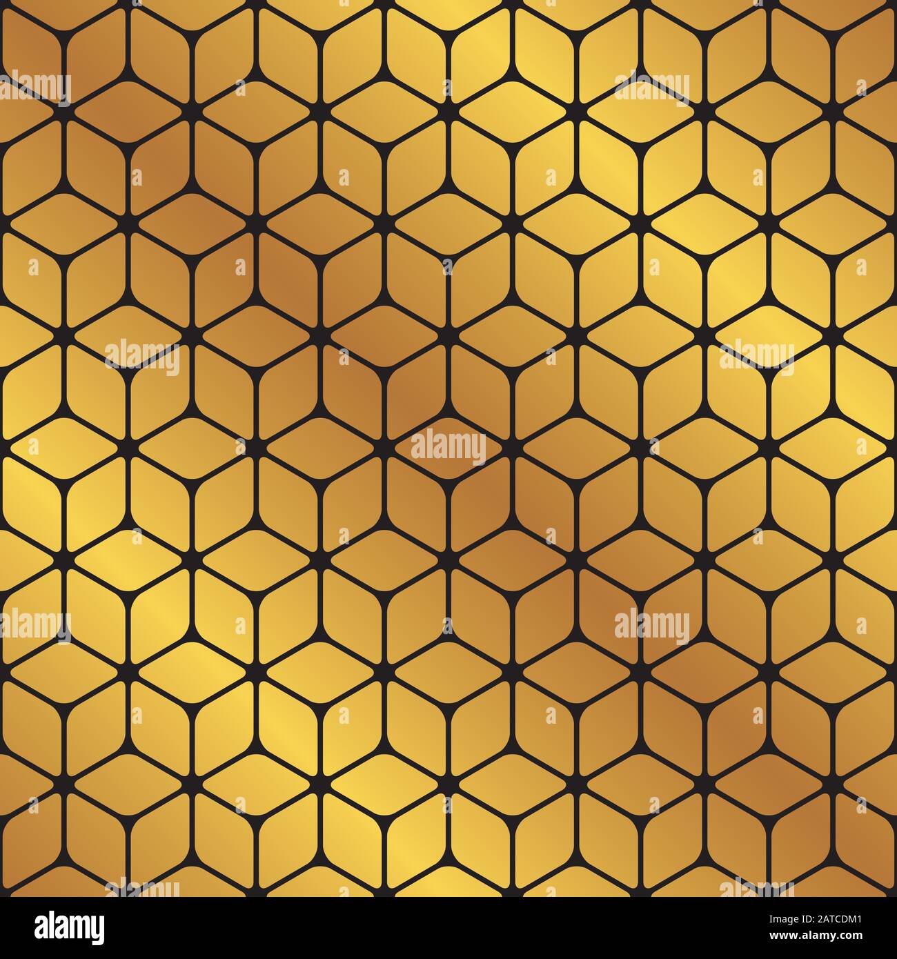 Seamless golden cube pattern texture background Stock Vector Image ...