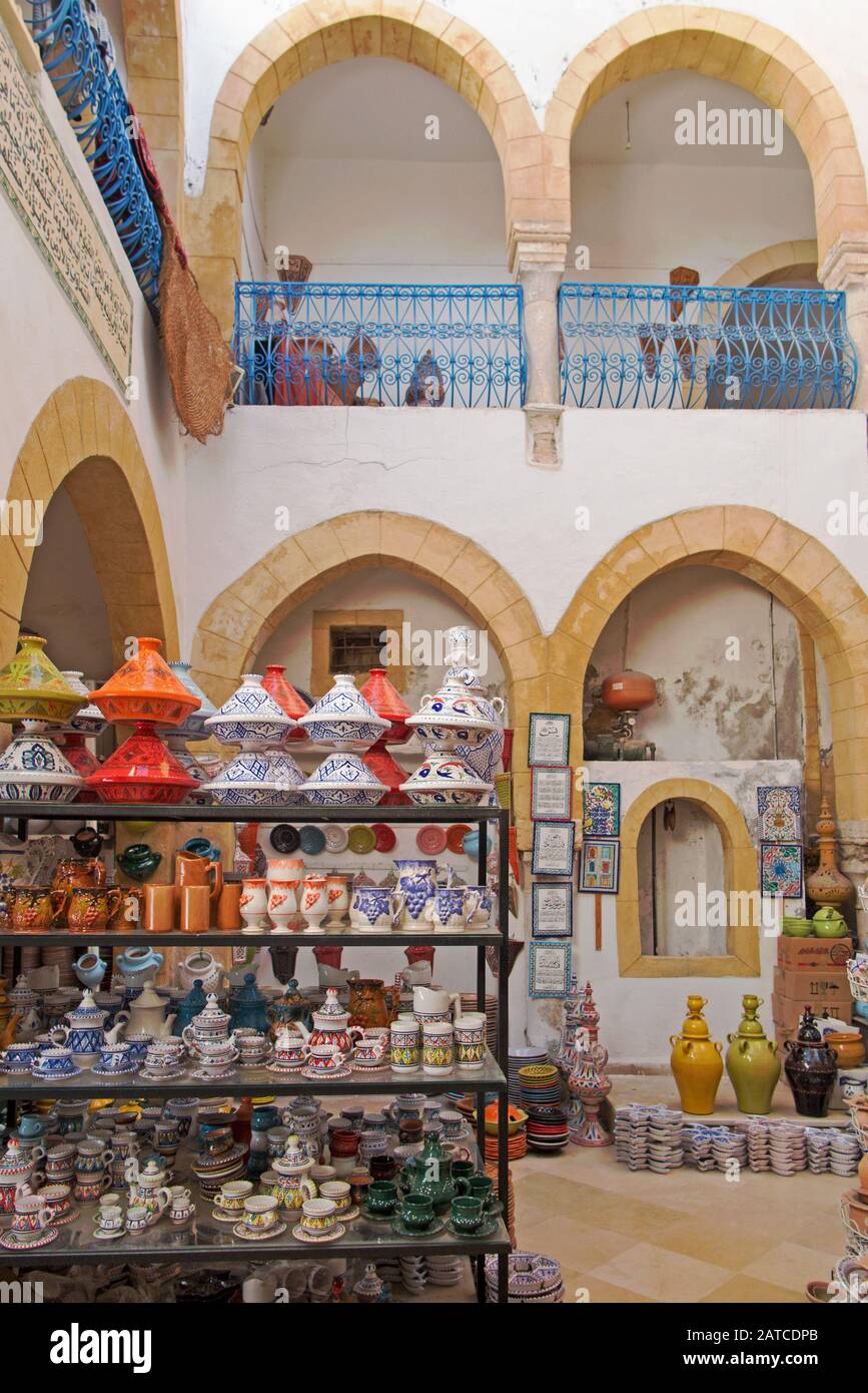 Souvenirs for sale in Medina Stock Photo