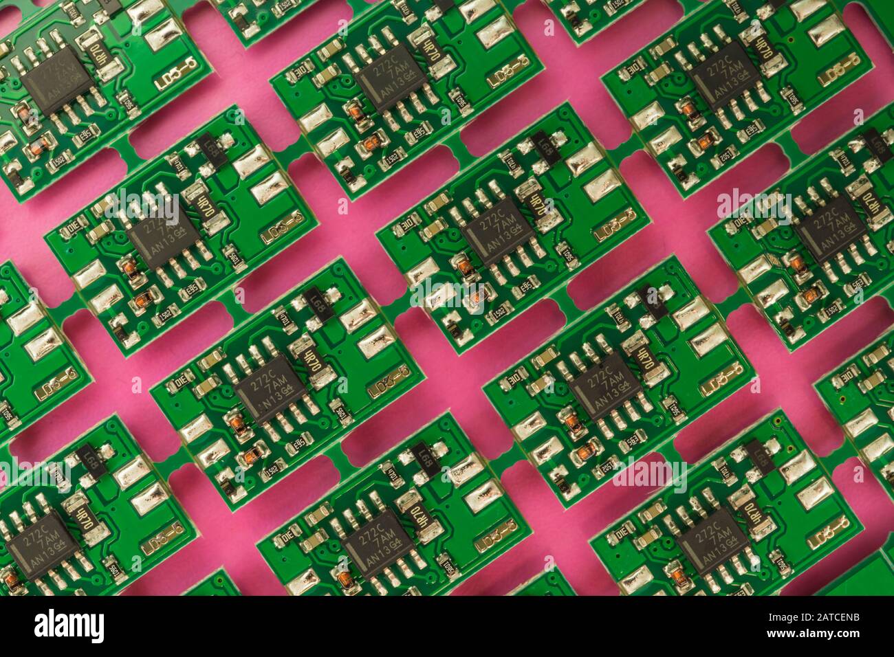 Abstract background of electronic boards. Stock Photo