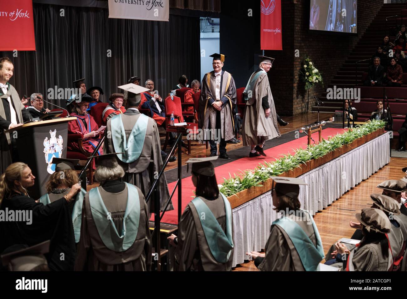 Graduation Ceremony University of York Stock Photo Alamy
