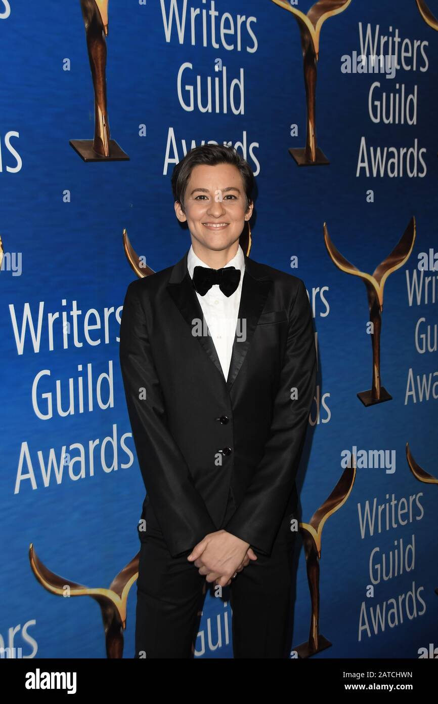 Beverly Hills, USA. 01st Feb, 2020. Nina Fiore walks the carpet at the 2020 Writers Guild Awards held at the Beverly Hilton Hotel on February 1, 2020 in Beverly Hills, CA, USA. (Photo by Sthanlee B. Mirador/Sipa USA) Credit: Sipa USA/Alamy Live News Stock Photo