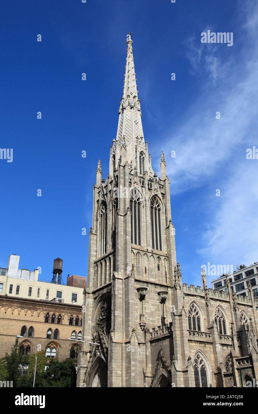 Grace Church, Greenwich Village, Manhattan, New York City, United States of America Stock Photo