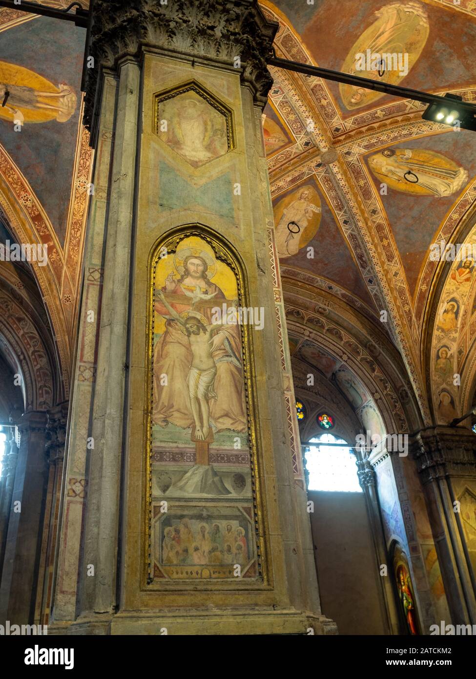 Frescos of Orsanmichele, Florence Stock Photo
