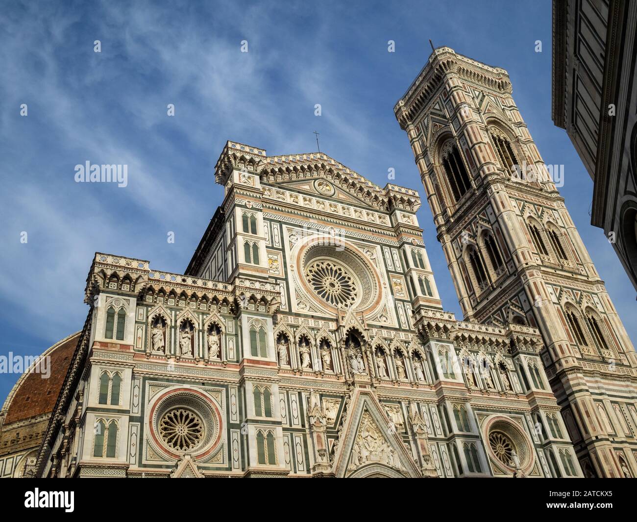 Florence Duomo in the sunset light Stock Photo