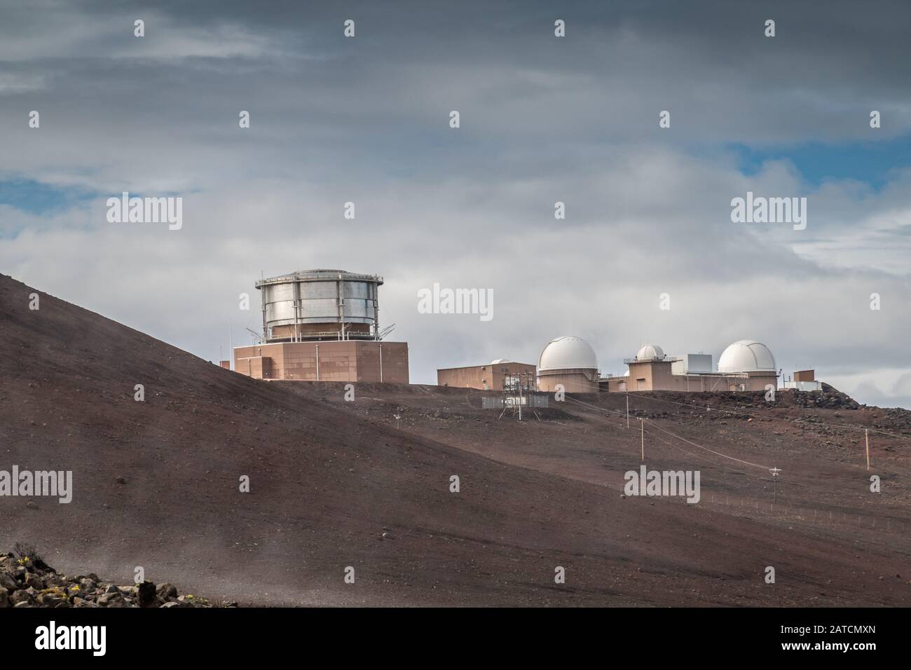 Haleakala Volcano, Maui, Hawaii, USA. January 13, 2020 Observatory