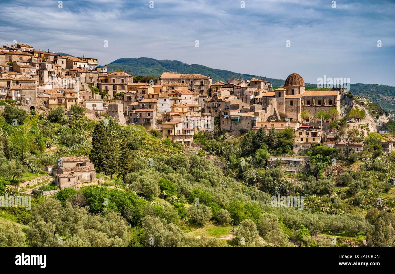 Hill town of Stilo, Calabria, Italy Stock Photo