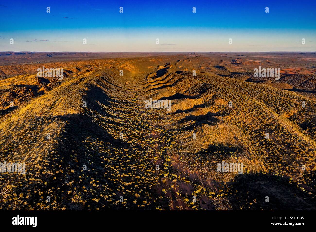 St. George Ranges Australia Aerial view of the George Gill ranges in remote central Australia in ...