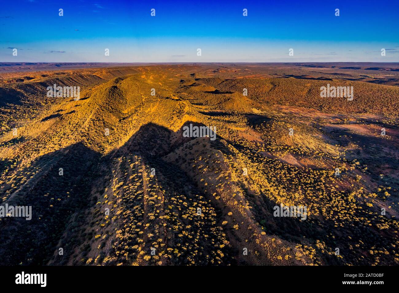 St. George Ranges Australia Aerial view of the George Gill ranges in remote central Australia in ...