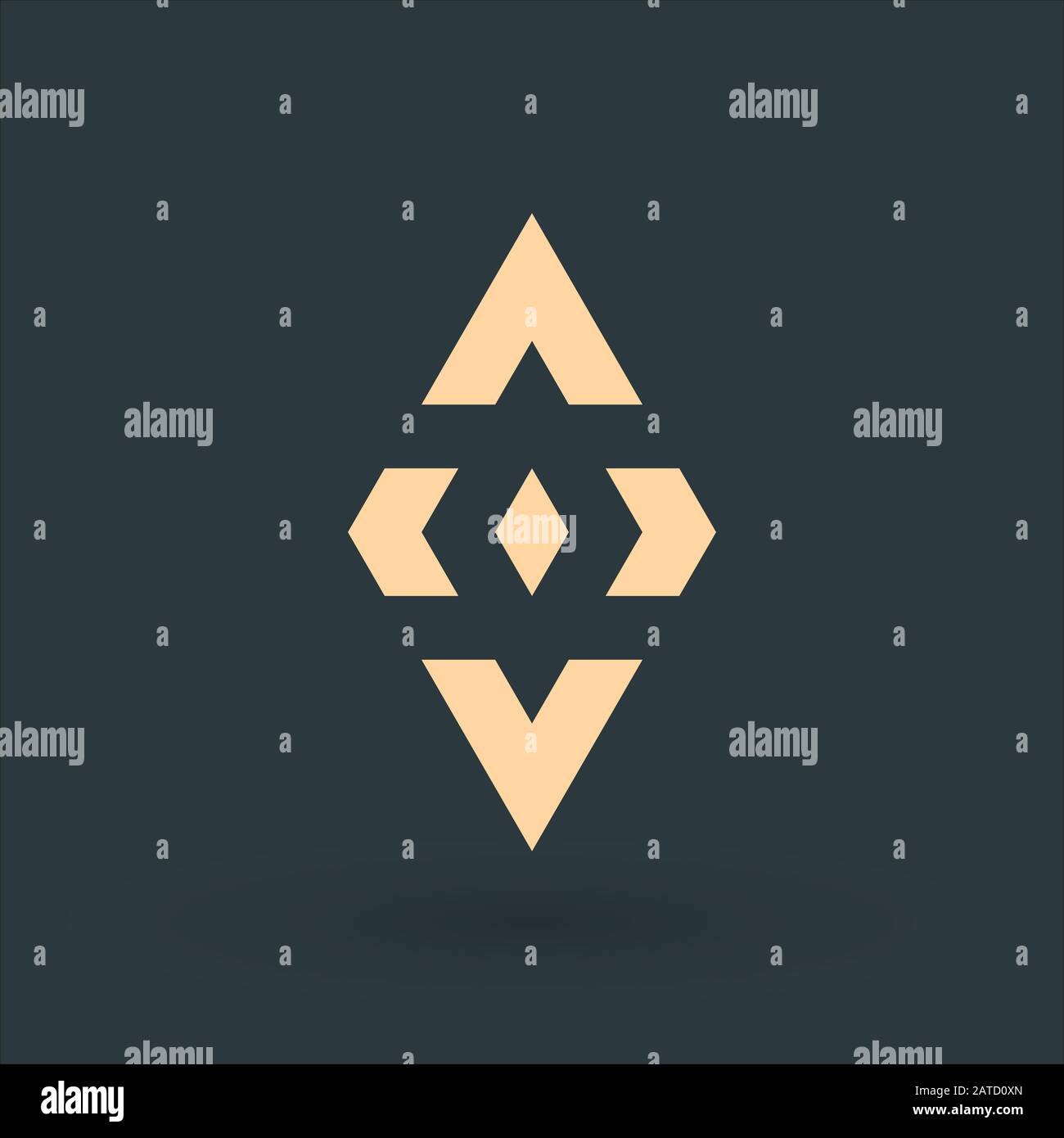 Logistics or delivery logo template. four arrows in different