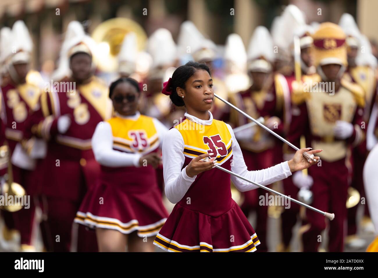 New Orleans, Louisiana, USA November 30, 2019 Bayou Classic Parade