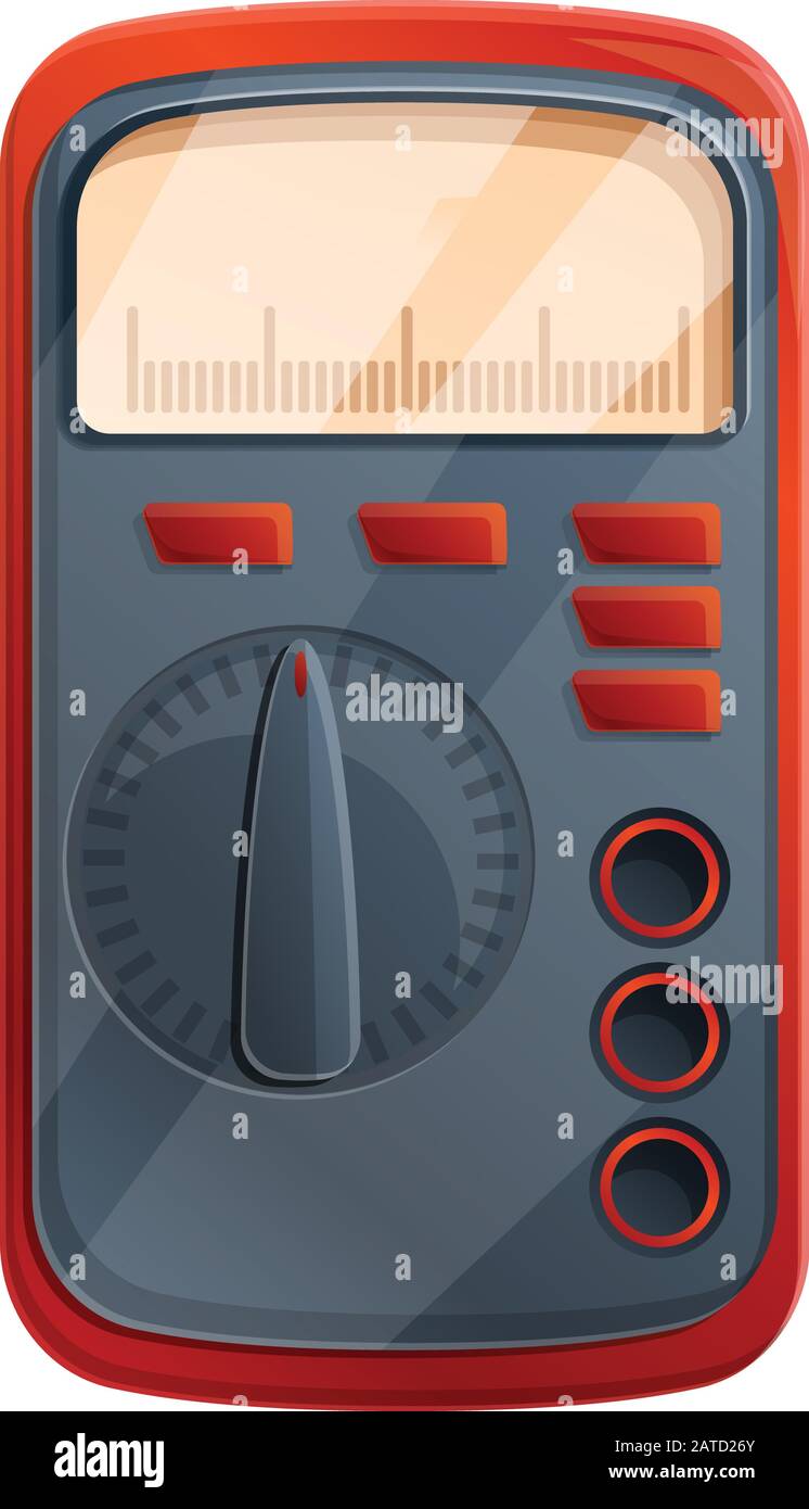 Voltmeter multimeter icon. Cartoon of voltmeter multimeter vector icon