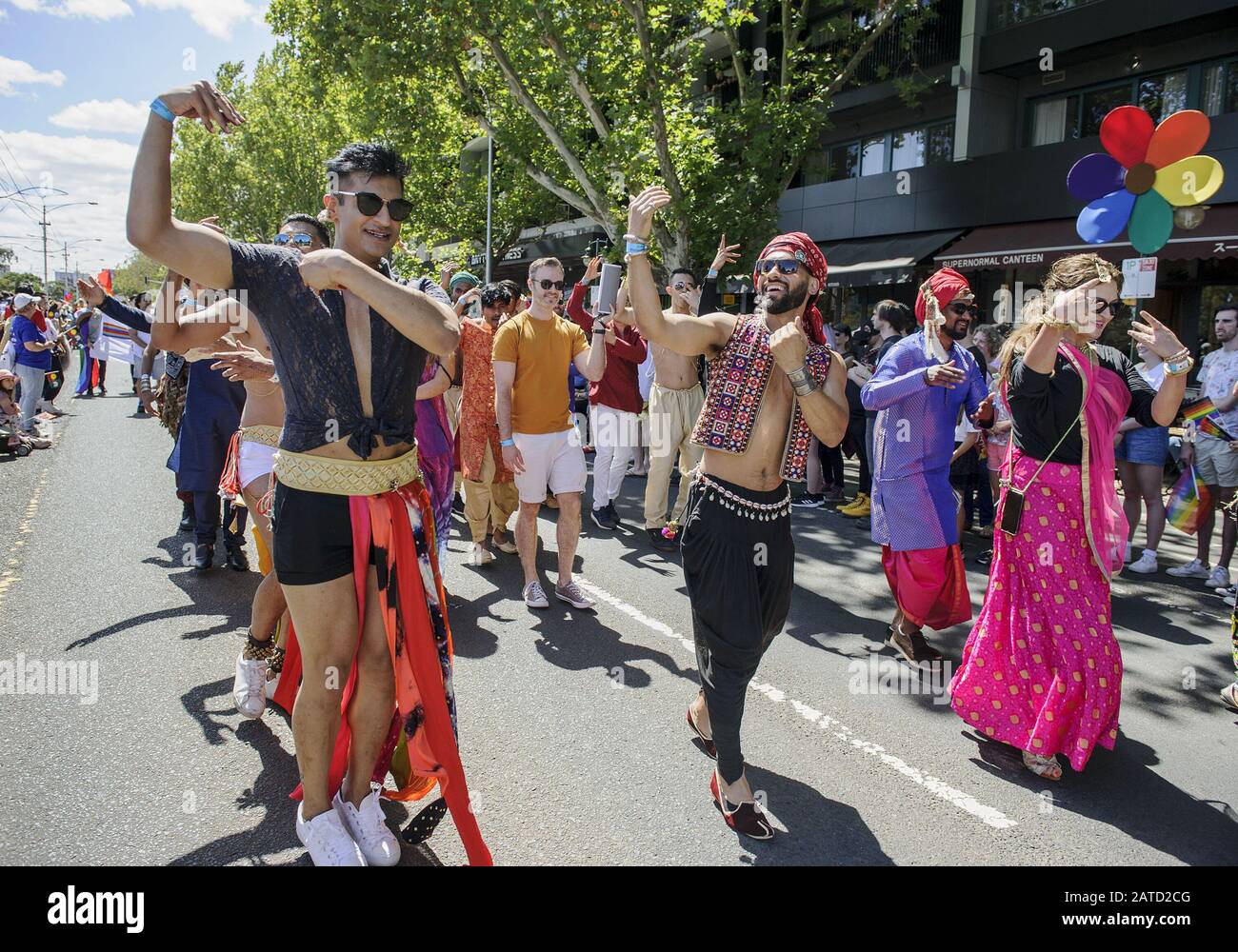 Melbourne, Australia. 2nd Feb, 2020. Thousands of people parade in St Kilda at the 25th annual Midsumma Pride March to show support for the LGBTQIA  community. The celebration then continued at the foreshore of Catani Gardens. The event was part of Midsumma Festival 2020's program of queer arts and cultural events taking place in Melbourne for 22 days this summer. Credit: PJ Heller/ZUMA Wire/Alamy Live News Stock Photo