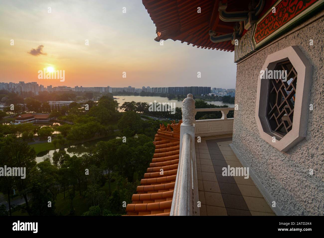 Singapore - September 14, 2018 - View of the Chinese Garden in ...