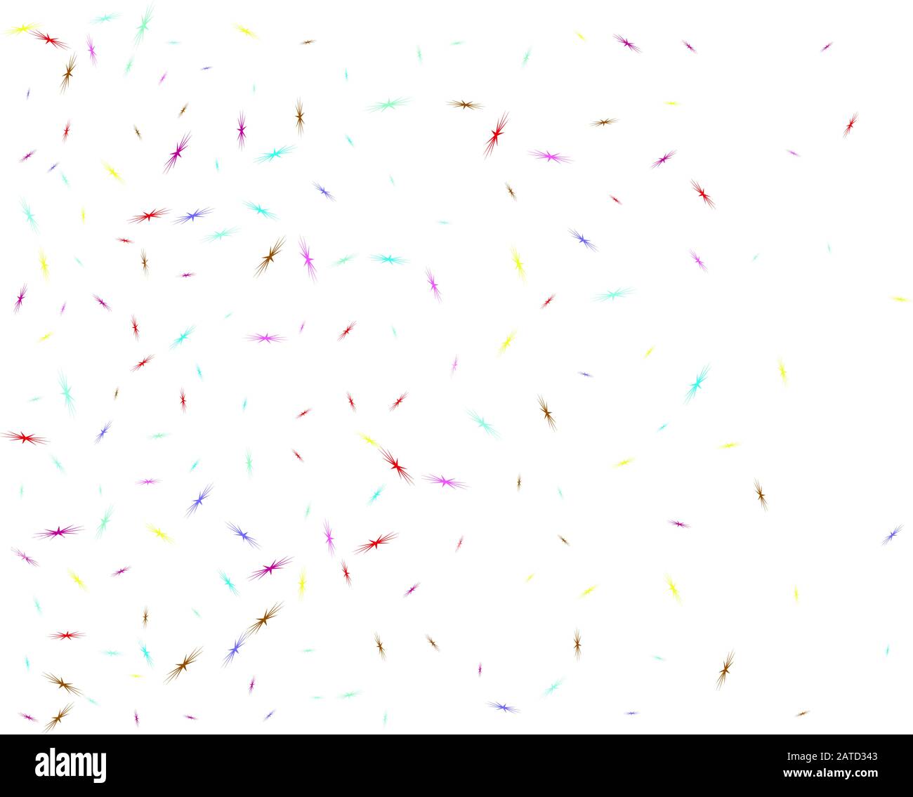 Confetti of light backgrounds. Multicolor star birds digital. Confetti