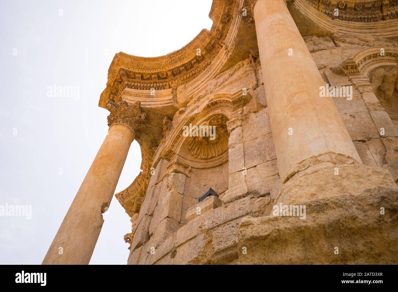 The Temple of Venus. The ruins of the Roman city of Heliopolis or Baalbek in the Beqaa Valley. Baalbek, Lebanon - June, 2019 Stock Photo