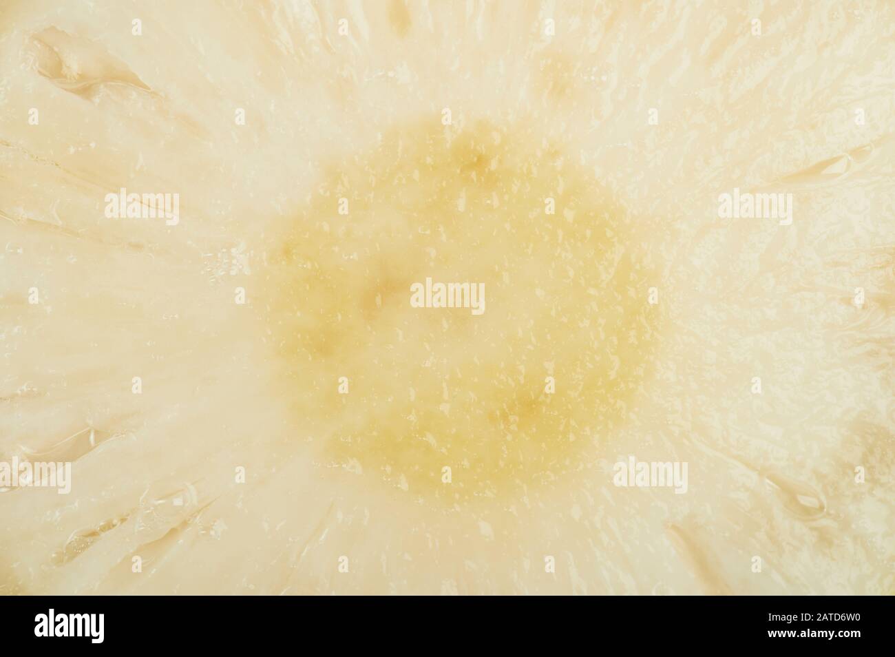 Texture of sweet fresh pineapple close up view Stock Photo