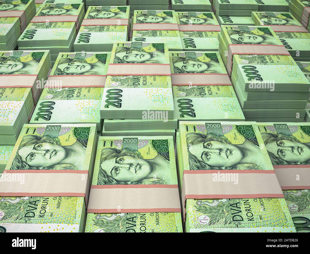 Chech currency. Money of Czesh Republic, financial background. CZK. Macro  shot Stock Photo - Alamy