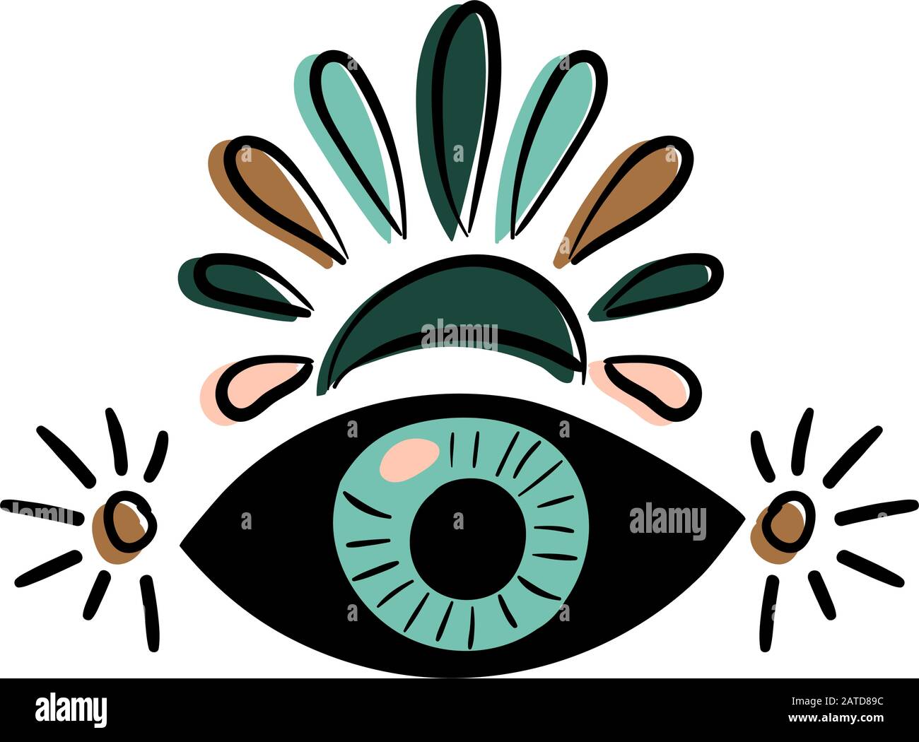 Third eye meditation Cut Out Stock Images Pictures Alamy