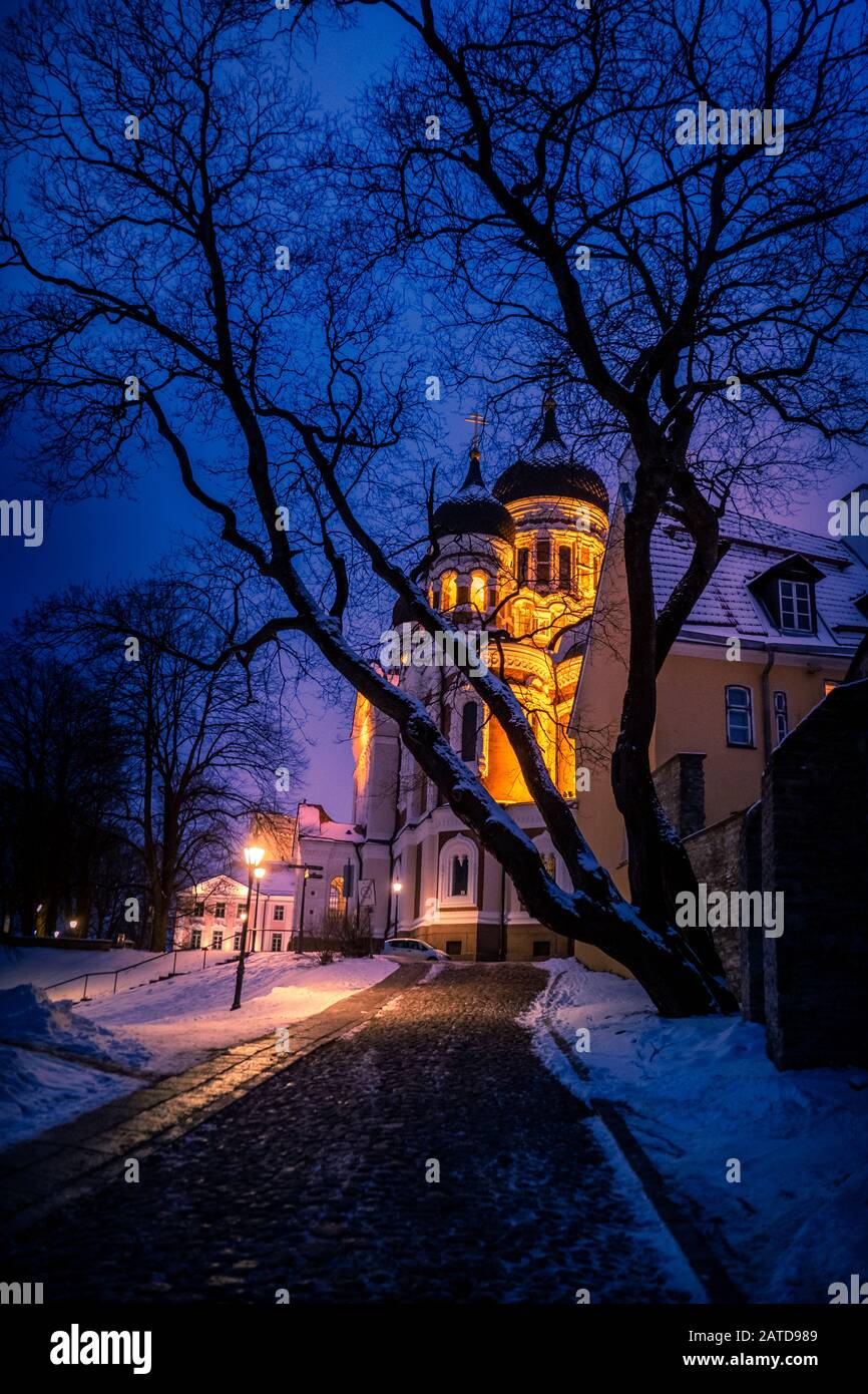 The Alexander Nevsky Cathedral, Tallinn, Estonia Stock Photo