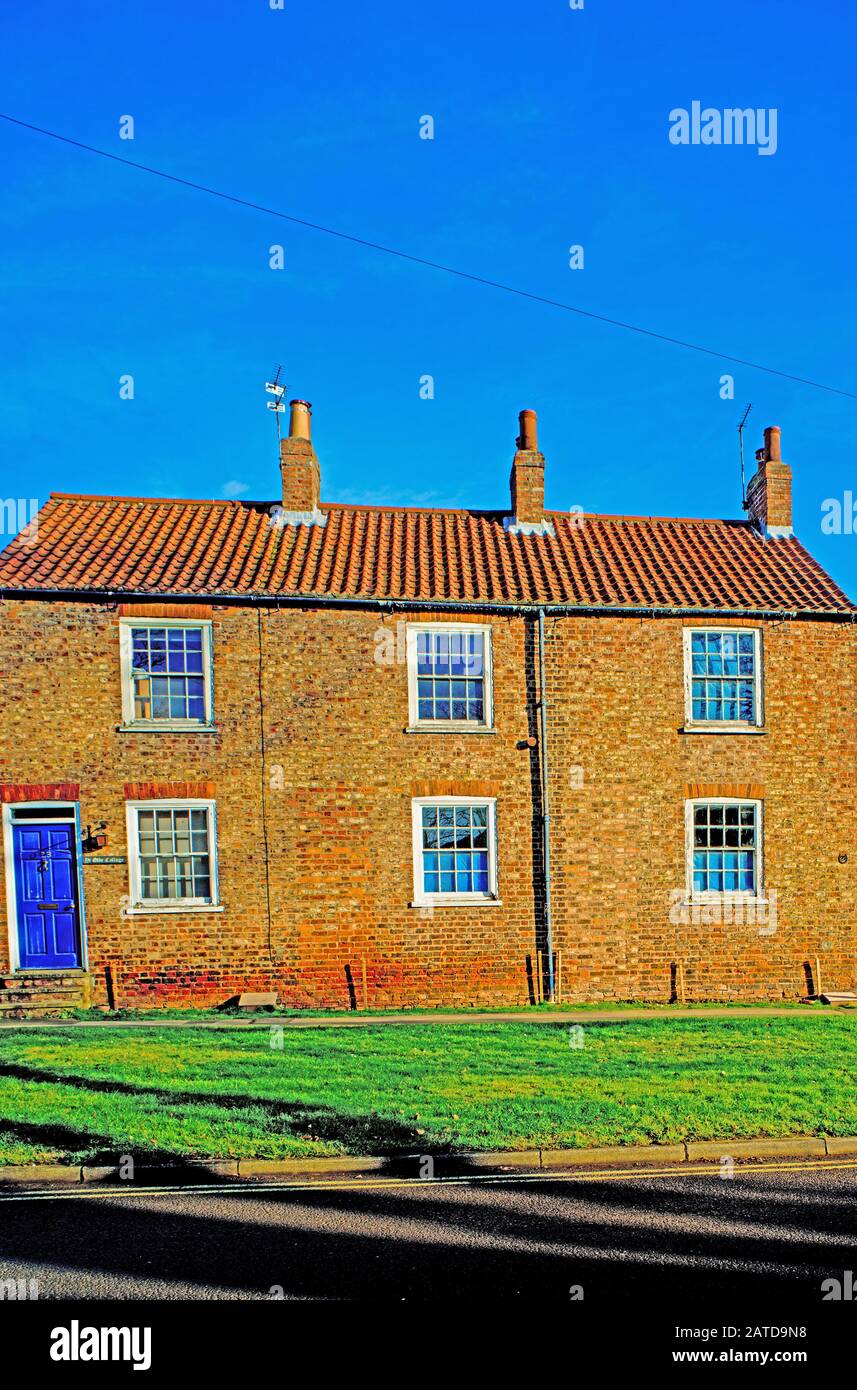 Cottage awaiting restoration, Heslington Village, York, England Stock