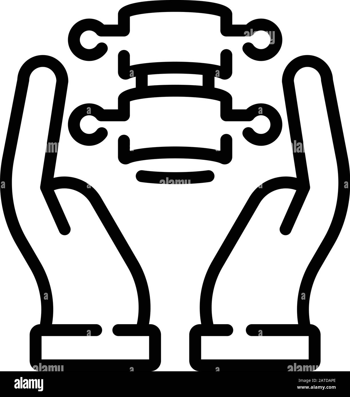 Spine care icon, outline style Stock Vector Image & Art - Alamy