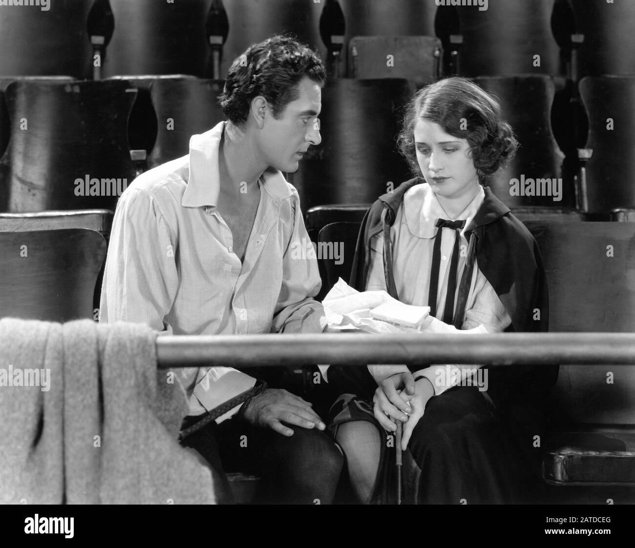 JOHN GILBERT and NORMA SHEARER in HE WHO GETS SLAPPED 1924 director VICTOR SEASTROM / SJOSTROM from play by Leonid Andreyev Silent movie producer LOUIS B. MAYER Metro - Goldwyn Pictures Corporation Stock Photo