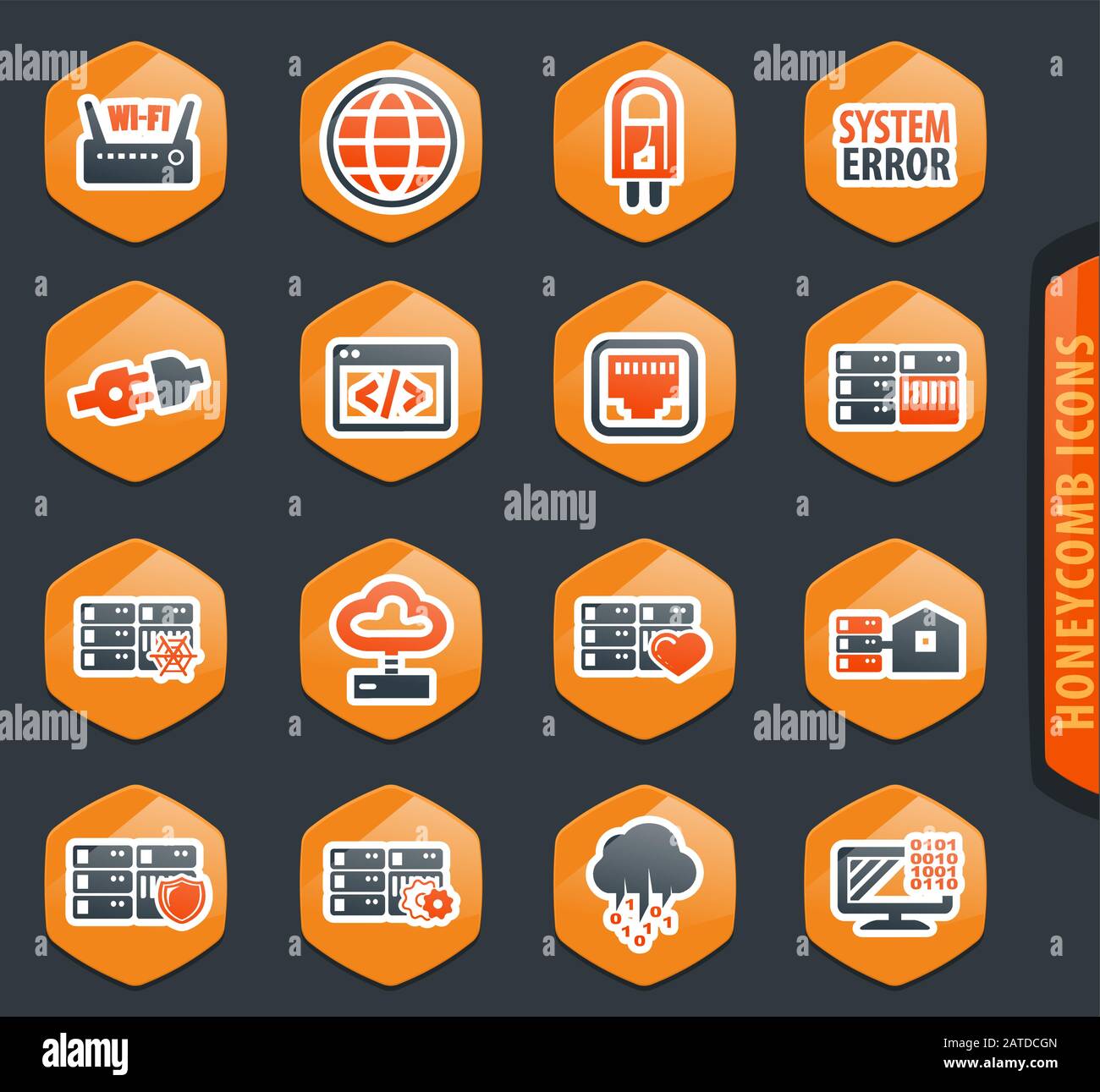 Internet, server, network icons set Stock Vector Image & Art - Alamy