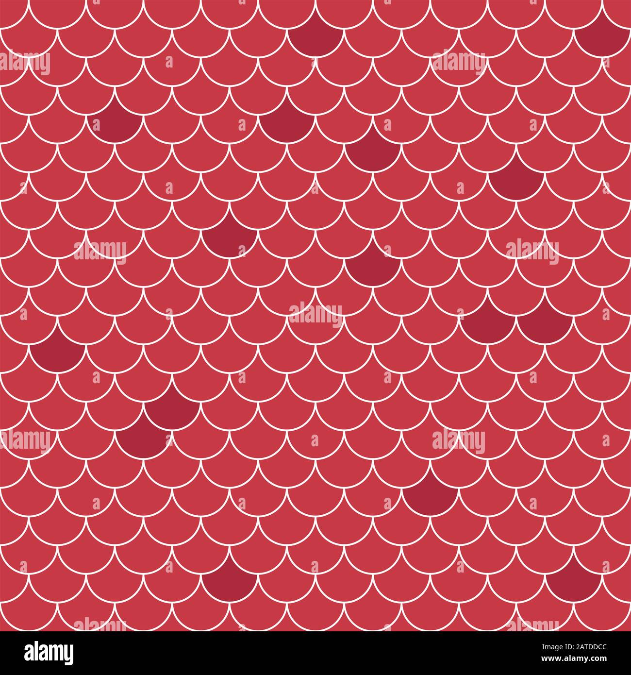 Red and pink mermaid scale seamless pattern Vector Image