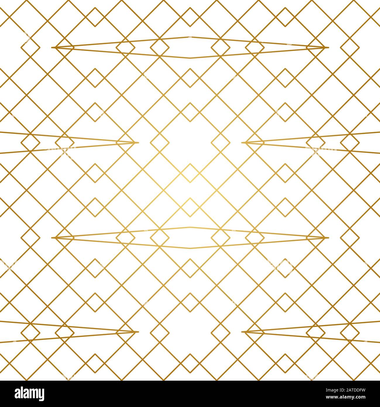 Seamless geometric pattern. Golden lines on white background. Texture ...