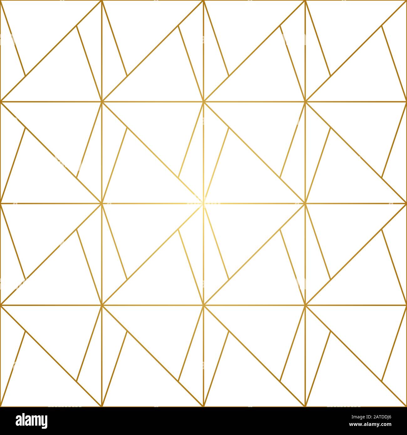 Seamless geometric pattern with golden lines on white background ...
