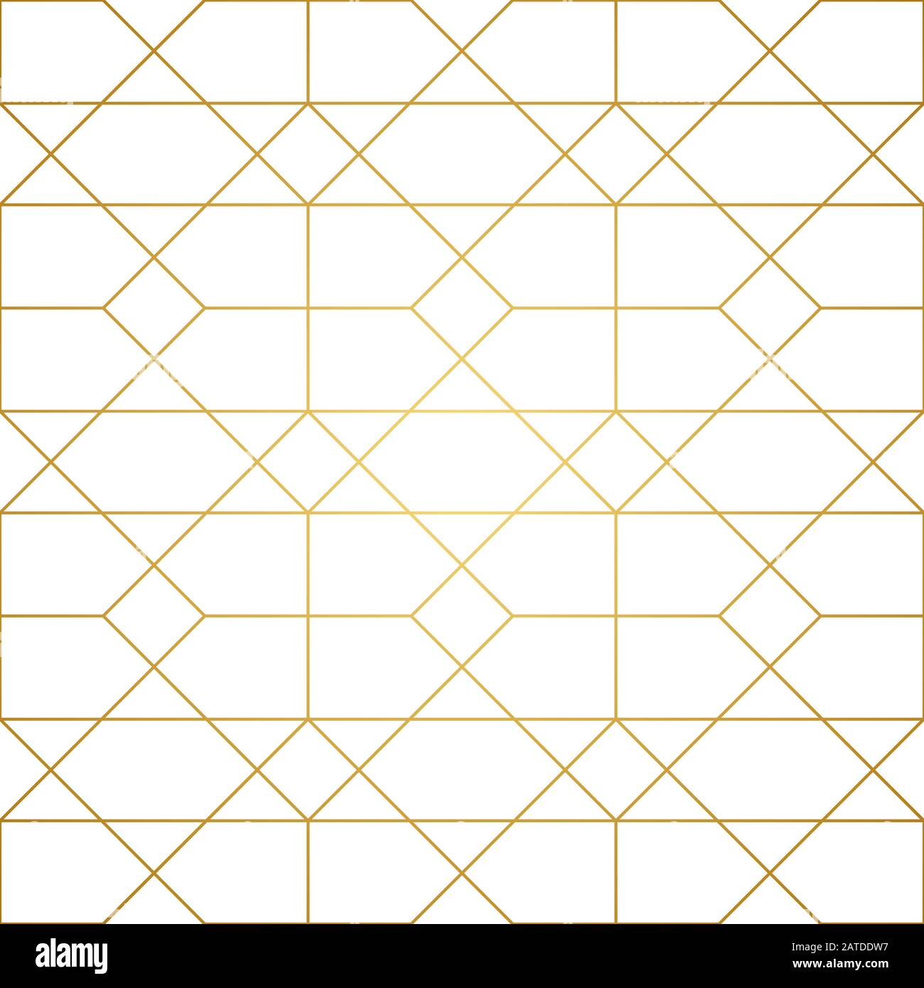 Seamless geometric pattern. Golden lines on white background. Texture ...