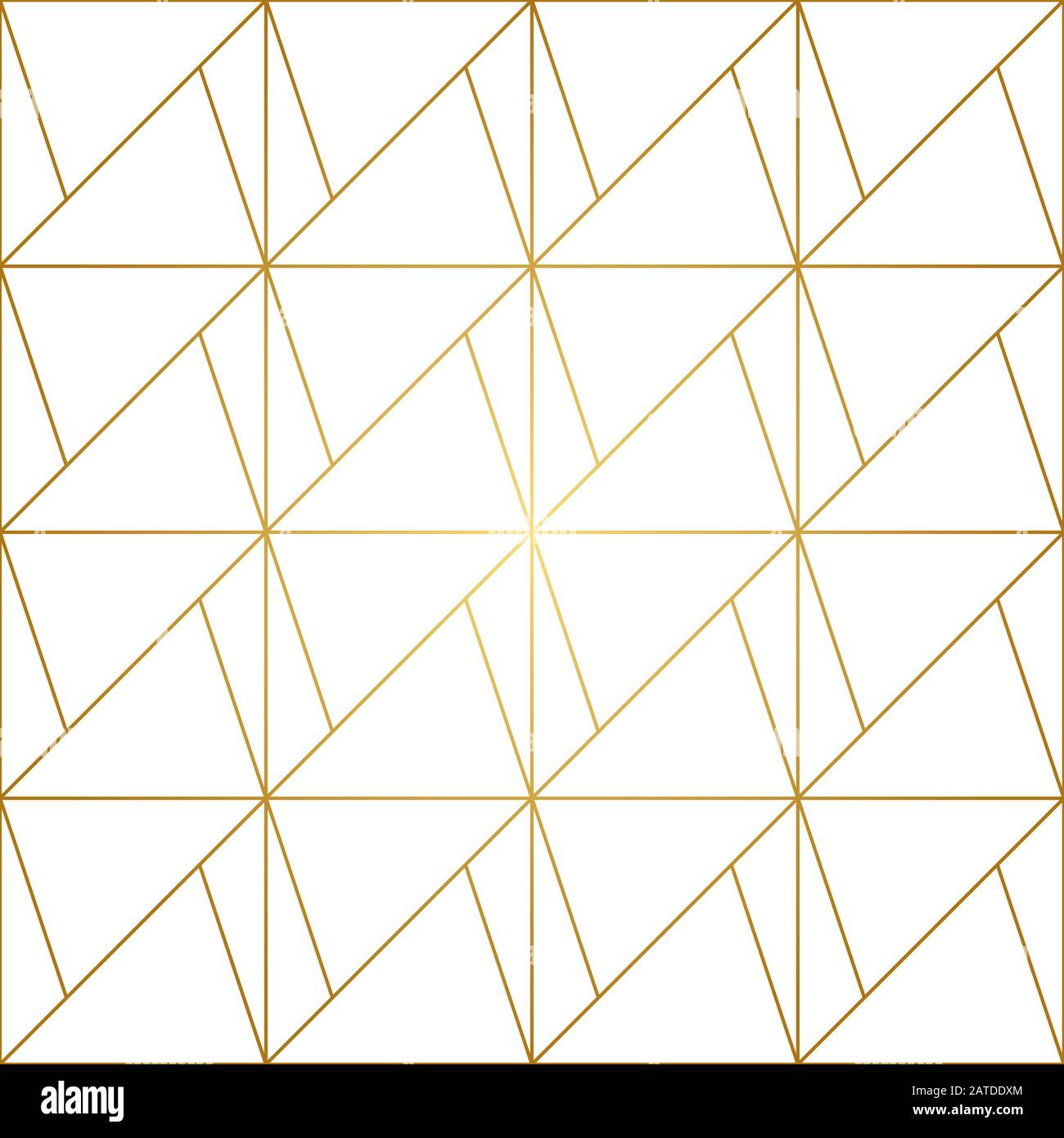 Seamless geometric pattern with golden lines on white background ...