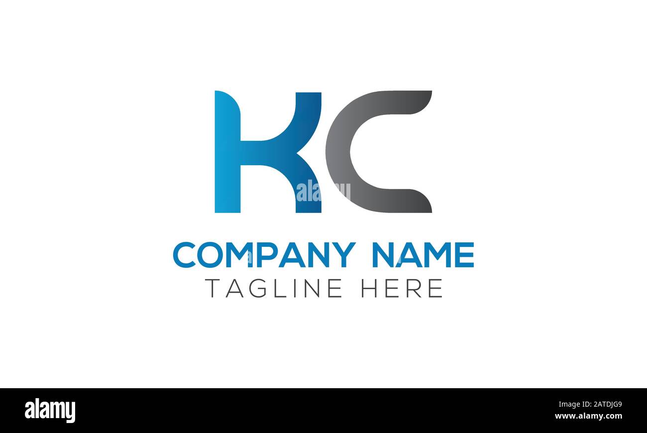 Initial ALphabet KC Logo Design vector Template. Abstract Letter KC ...