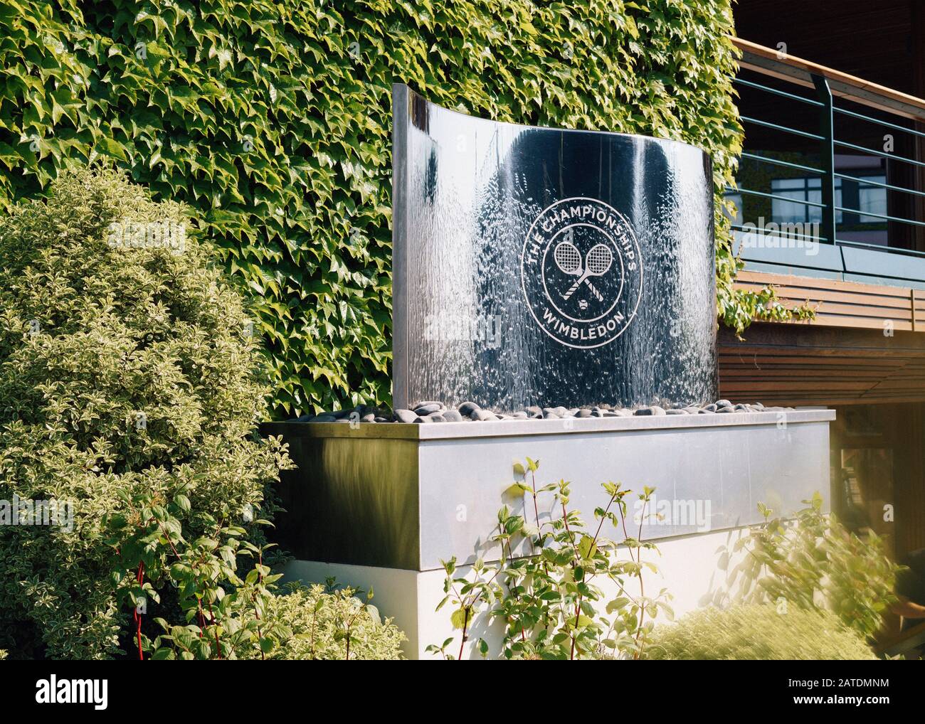 Views of the grounds at the All England Lawn Tennis Club. Stock Photo