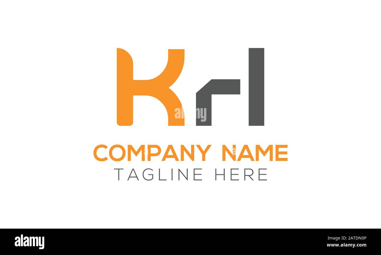Initial ALphabet KH Logo Design vector Template. Abstract Letter KH ...