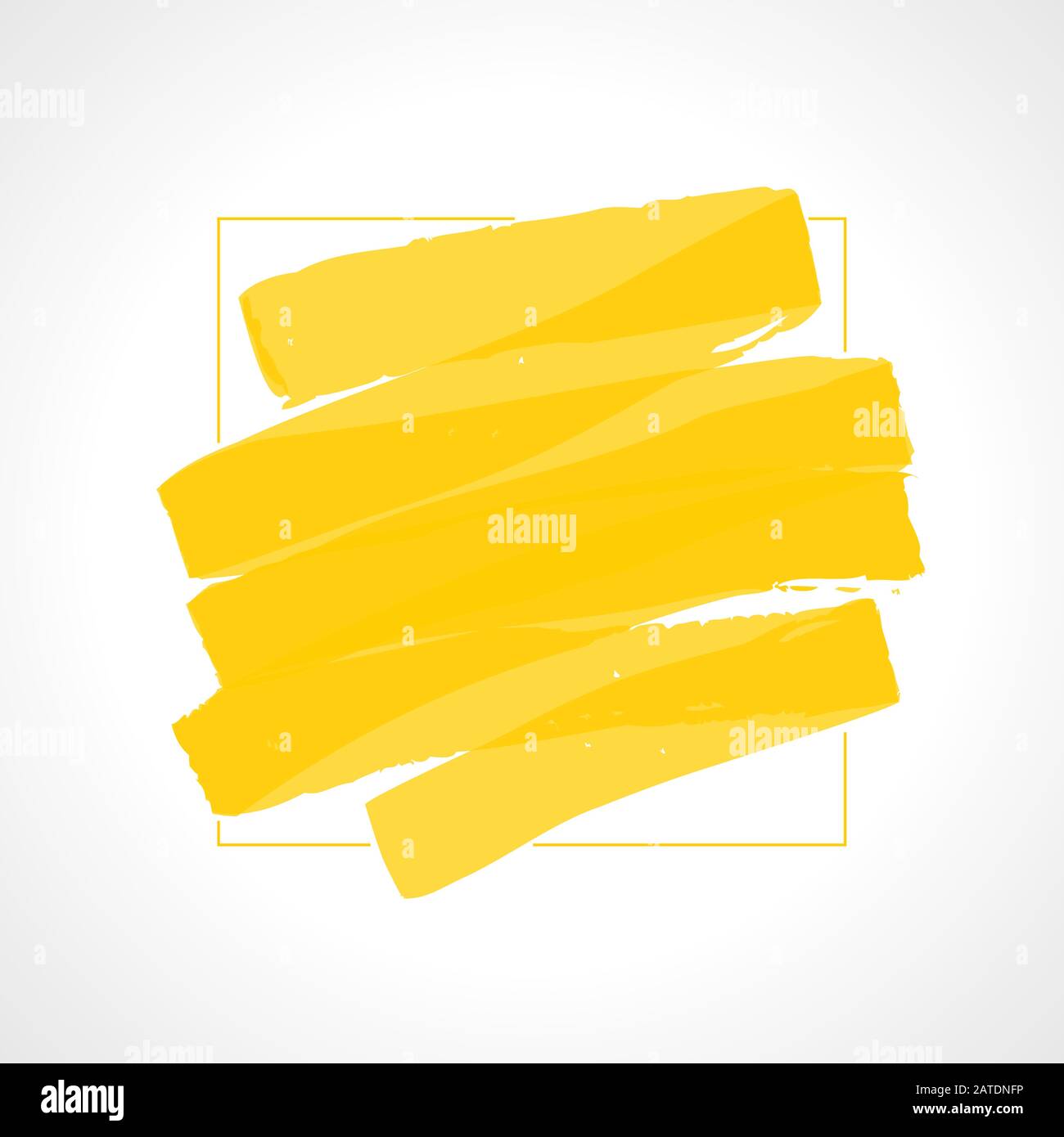 Hand drawn yellow highlighter stripes. Marker strokes background