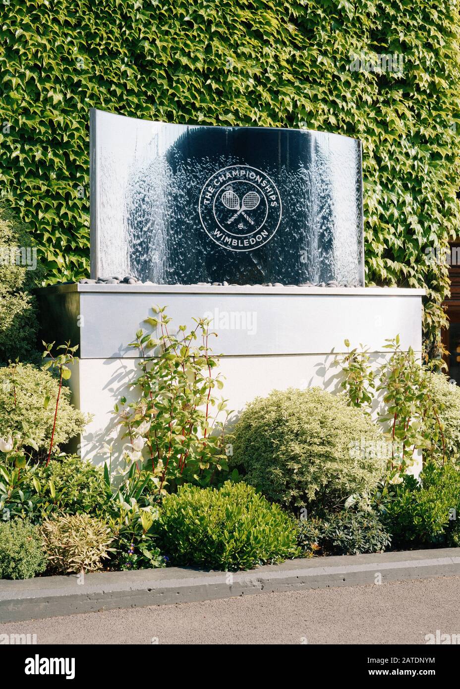 Views of the grounds at the All England Lawn Tennis Club. Stock Photo