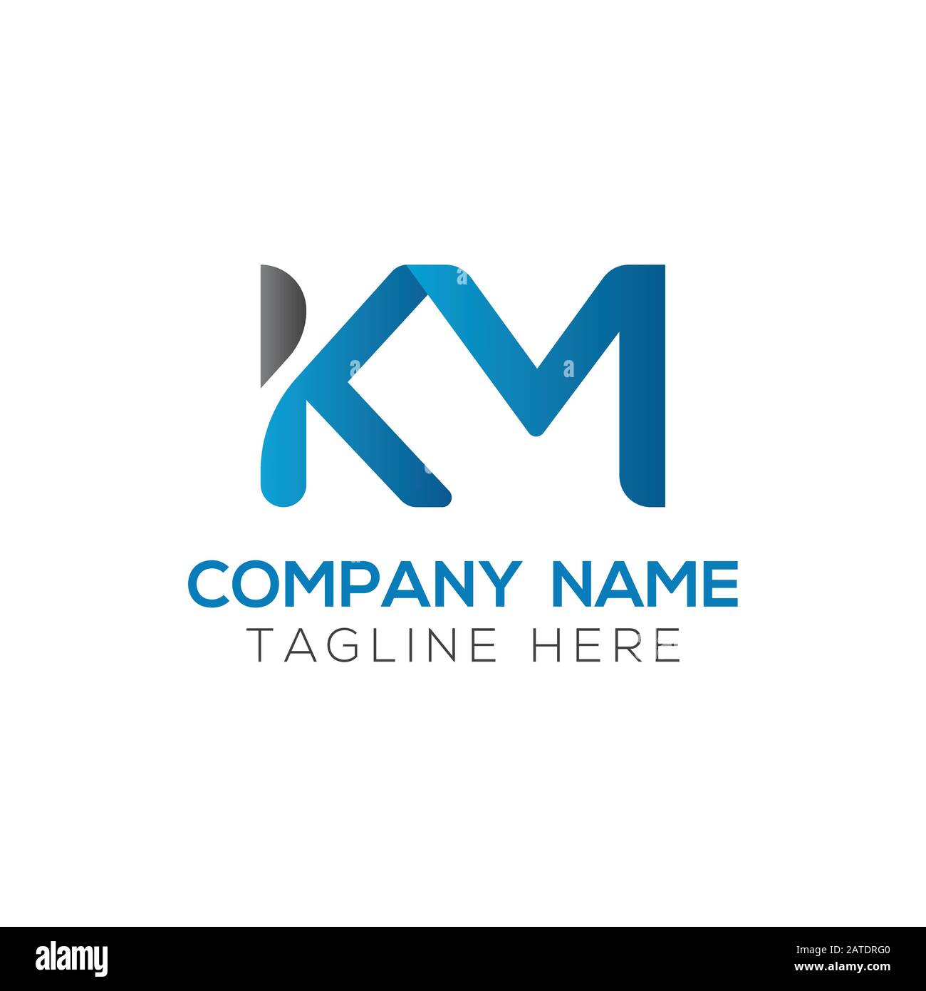 Initial Alphabet Km Logo Design Vector Template Abstract Letter Km Linked Logo Stock Vector Image Art Alamy