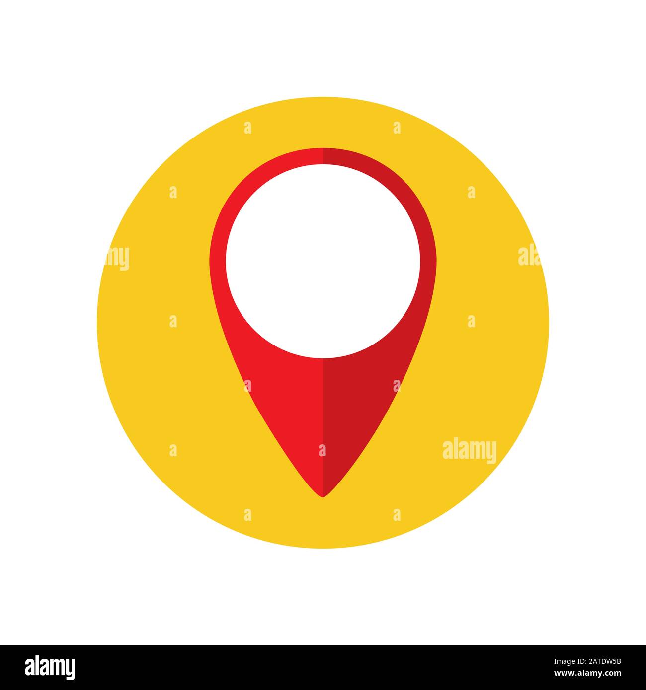 GPS location symbol flat icon. Vector eps8 illustration Stock Vector