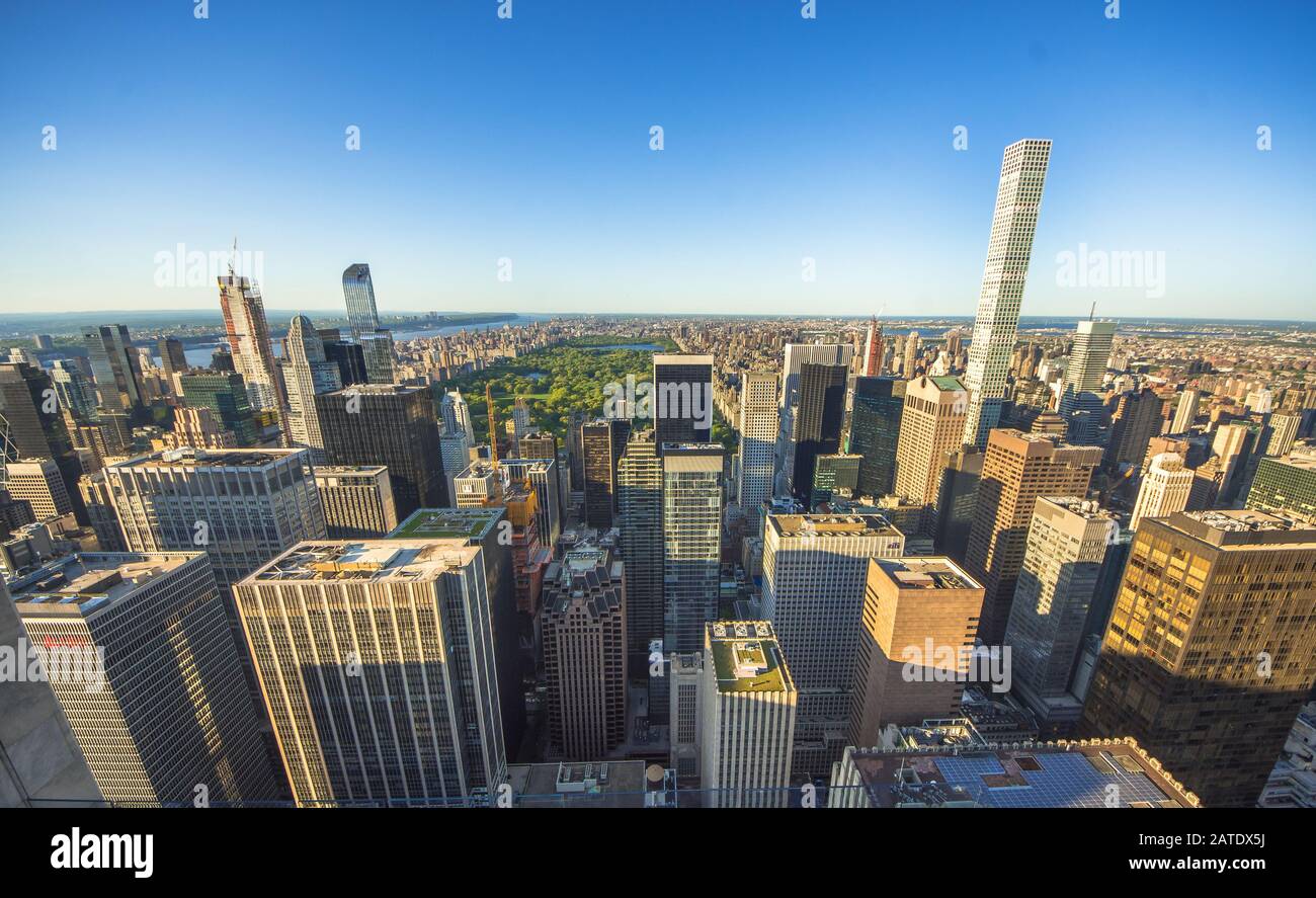 View on central park in New York Stock Photo