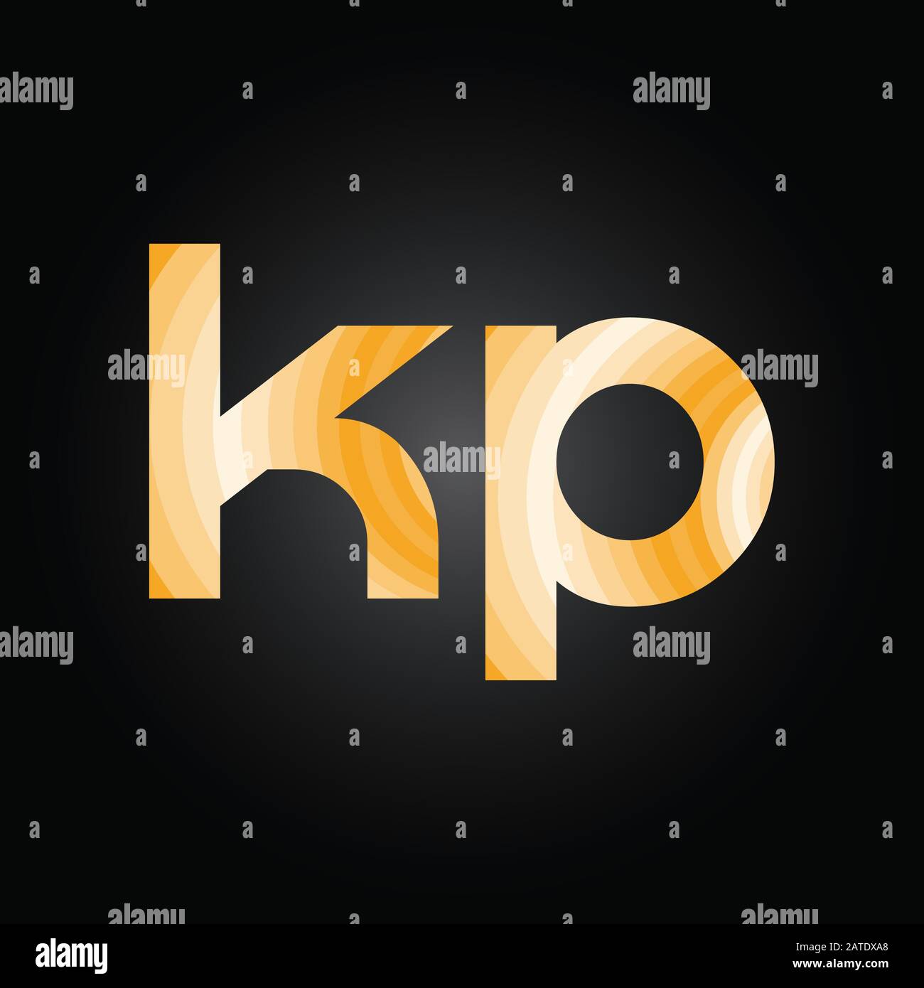 Initial ALphabet KP Logo Design vector Template. Abstract Letter KP ...