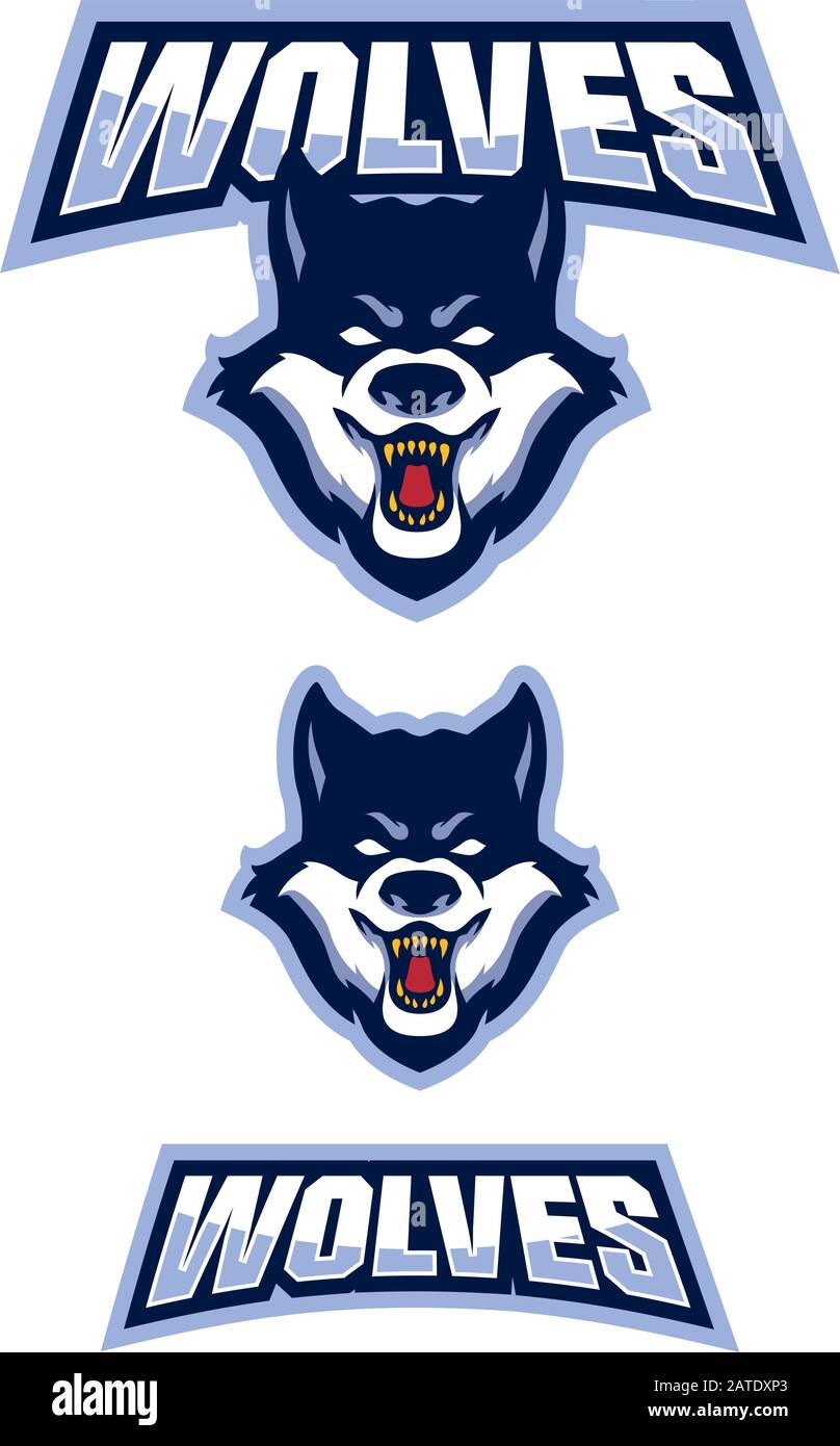 Wolf Mascot Symbol Stock Vector